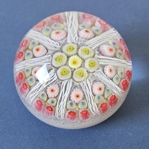 Vintage Strathearn Paperweight 9 Spoke Scotland 7cm Diameter