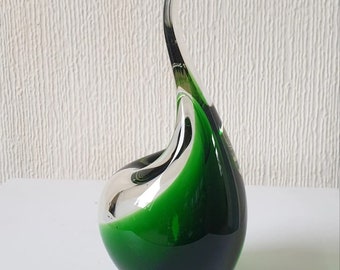 Holmegaard Flamingo Glass Vase Orchid Per Lütken 1959 Mid-Century Signed & Mint