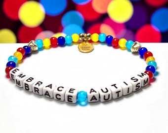 Autism Bracelet | Autism Awareness Bracelet | Neurodiversity Bracelet | Kids Autism | Embrace Autism | Custom Bracelet | Autism