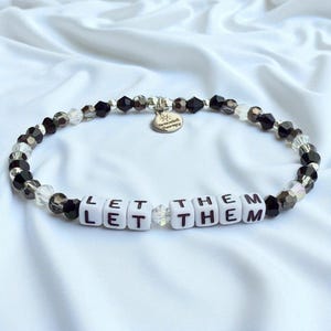 Let Them Bracelet | Custom Words Sizes | Strength Bracelet | Inspirational Bracelet | Motivation Bracelet | Mel Robbins | Let Them