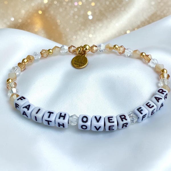 Faith Over Fear Bracelet | Faith Over Fear | Custom Bracelet | Womens Bracelet | Jesus Bracelet | Personalized Bracelet | Personalized Gift