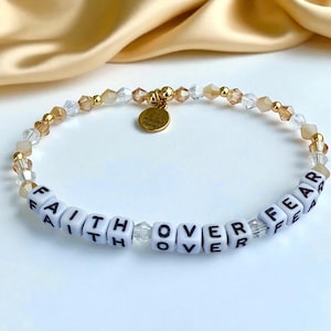 Faith Over Fear Bracelet | Faith Over Fear | Custom Bracelet | Womens Bracelet | Jesus Bracelet | Personalized Bracelet | Personalized Gift