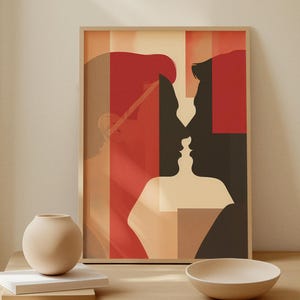 Gay wall art, Queer wall poster, Abstract Gay Wall Art, Queer Poster Digital Download, LGBTQ+ Pride Decor, Pride Month Gift