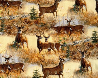 MadieBs Deer Fabric by the yard