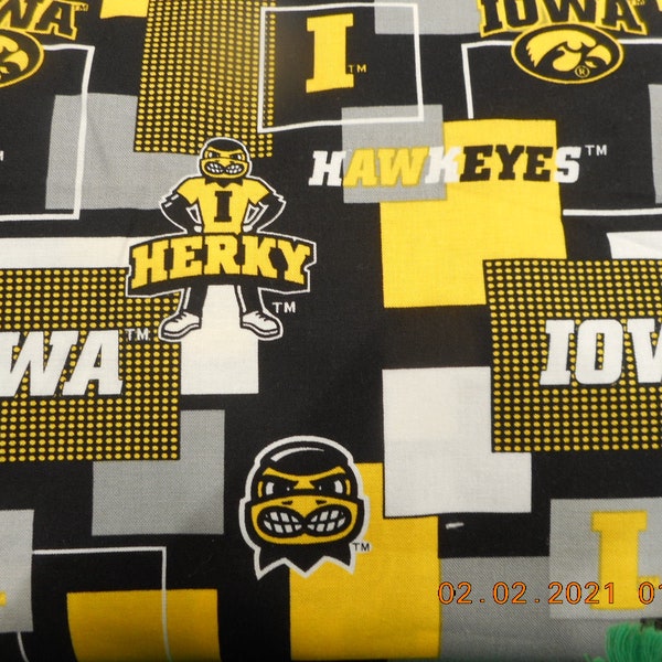 MadieBs Iowa Hawkeyes Sports Team  Cotton Toddler/Crib Sheet