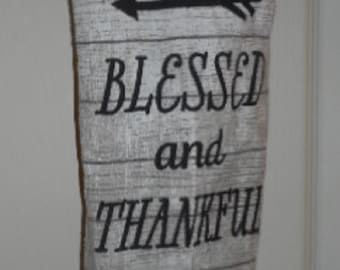 MadieBs Blessed and Thankful Scripture  Plastic Bag Holder