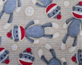 MadieBs Cute Sock Monkeys Fitted Crib or Toddler Bed Sheet