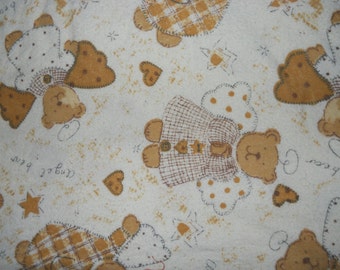 MadieBs  Little Angel Bears Flannel Crib Sheet Custom