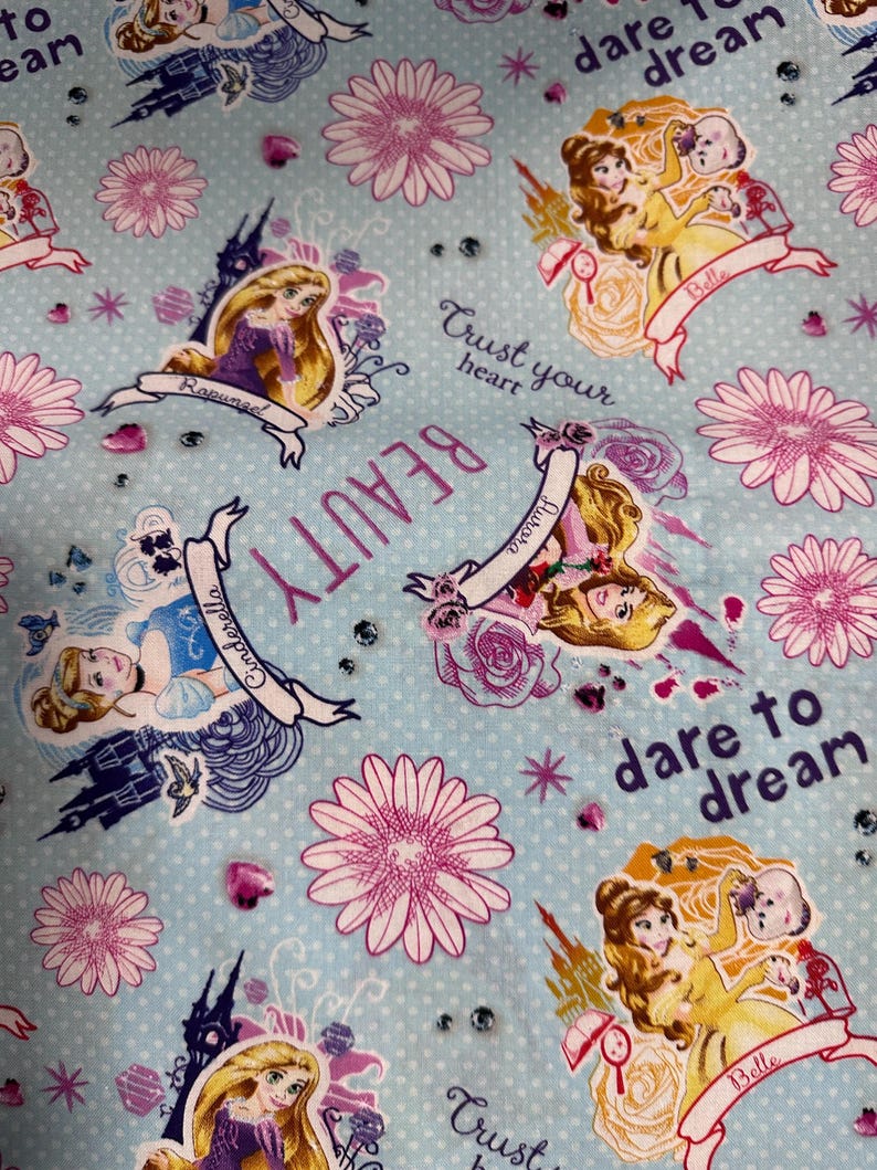 Madiebs Princesses- Dare to Dream Fabric by the Yard - Etsy