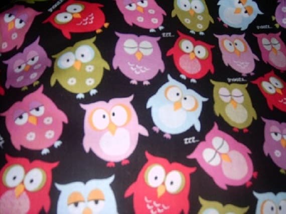 MadieBs Owls Kinder Nap Pad Cover