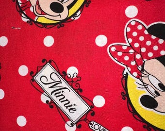 MadieBs Red Minnie Fitted Toddler or Crib Sheet