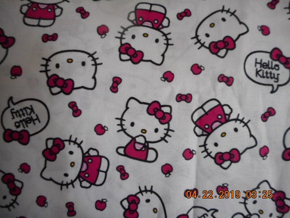 Madiebs Hello Kitty On White New Custom Crib Sheet Etsy