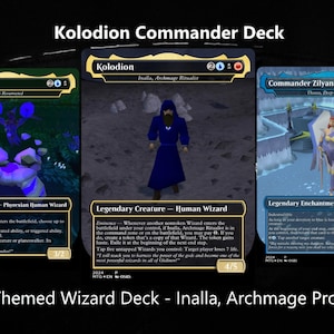 Kolodion / Inalla, archimago ritualista - Cartas proxy inspiradas en MTG con temática OSRS - Baraja personalizada Oldschool Runescape MTG