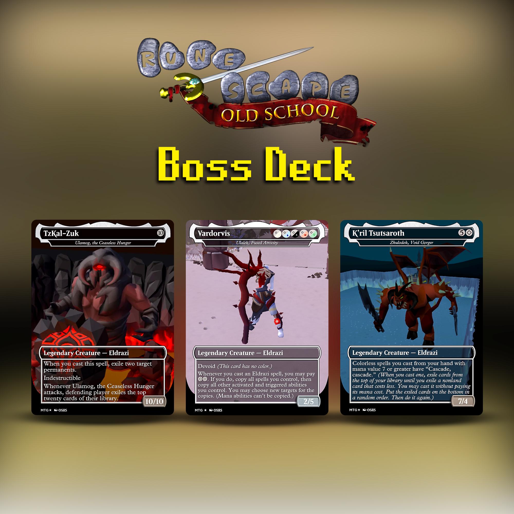 Vardorvis/Nex/Ulamog, Fused Atrocity - Eldrazi Commander Deck - OSRS Themed MTG Inspired Proxy Cards - Oldschool Runescape MTG Custom Deck