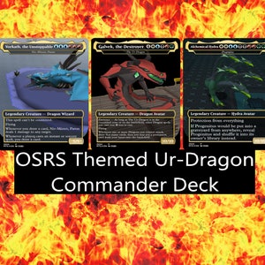 Magic the Gathering Inspired Proxy Cards OSRS Themed Oldschool Runescape MTG Custom Deck image 1