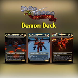 Valgavoth/K'ril Tsutsaroth – OSRS-inspirierte MTG-Proxy-Karten – Benutzerdefiniertes Oldschool Runescape MTG-Deck