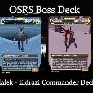 Vardorvis/Nex/Ulamog, Fused Atrocity - Mazo de comandante Eldrazi - Cartas proxy inspiradas en MTG con temática OSRS - Mazo personalizado Oldschool Runescape MTG