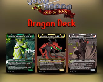 Galvek/Ur-Dragon - OSRS Themed MTG Inspired Proxy Cards - Oldschool Runescape MTG Custom Deck