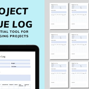 Bewerkbare sjabloon voor projectuitgavelogboek - MS Word-sjabloon voor projectuitgavelogboek, risicologboek, uitgifteregister, risicoregister, projectuitgavelogboek