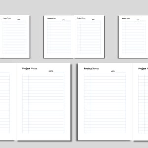 Editable Notes Template: Printable Stationery (MS Word) (digital ...