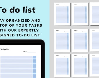 Plantilla editable de lista de tareas: Planificador diario (MS Word, descarga digital)