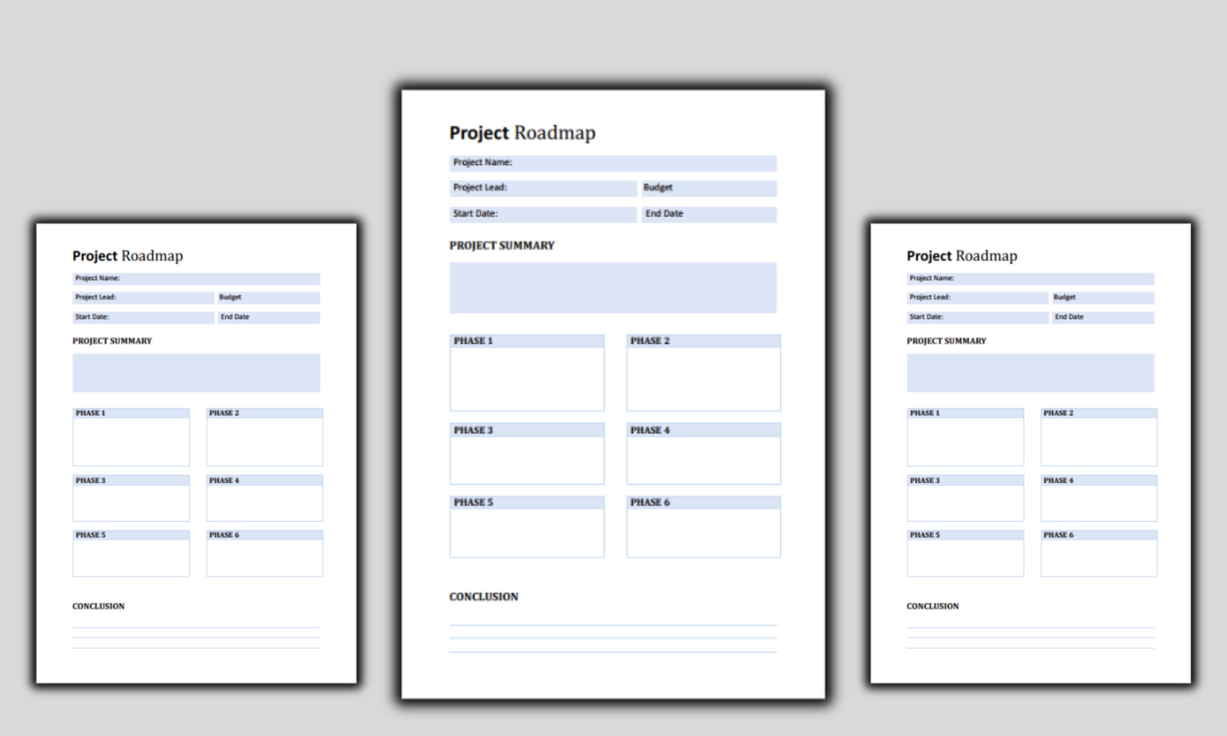 Editable Project Roadmap Template, MS Word Project Roadmap Template ...