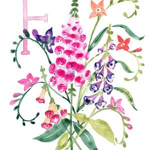 Floral Alphabet Fine Art Print image 3