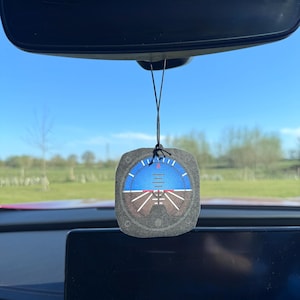 Artificial horizon car air freshener!