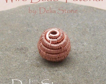 Wire Bead Tutorial by Delia Stone Instant Download