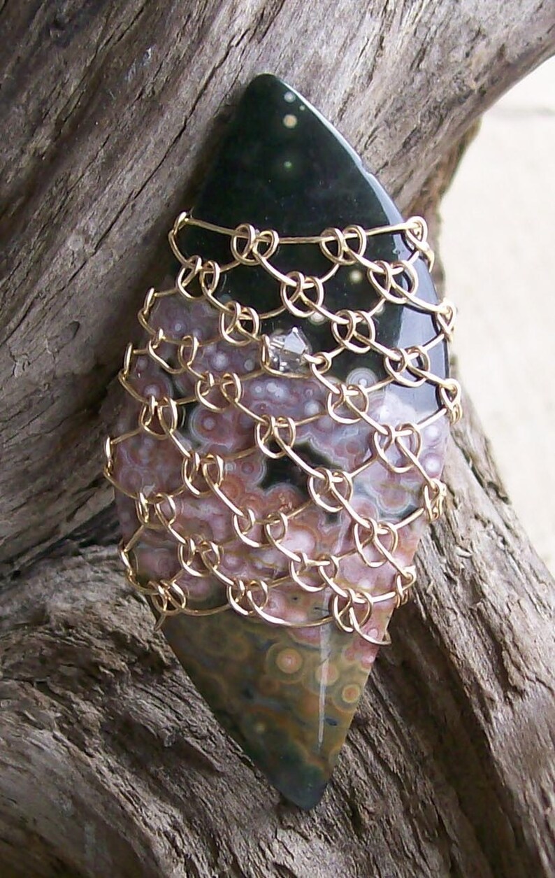 Needle Lace Caged Pendant Tutorial Instant Download Etsy