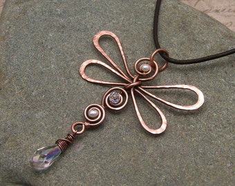 Dragonfly Pendant Wire Wrap Tutorial