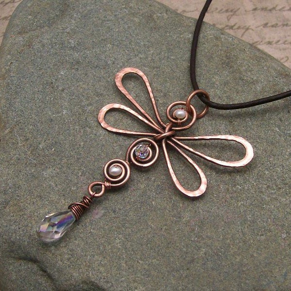 Dragonfly Pendant Wire Wrap Tutorial