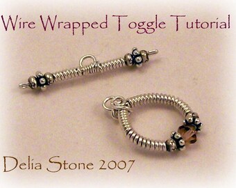 Wire Wrapped Toggle Clasp Tutorial PDF