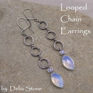 PDF Looped Chain Earrings Tutorial