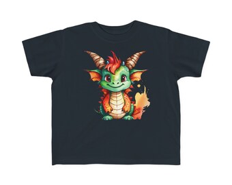 T-shirt vert bébé dragon pour tout-petit