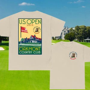 2025 U.S. Open Ahead Oakmont Poster T-shirt, Trendy Casual Unisex Hoodie, Instant Classic Golf Sweatshirt for Men and Women
