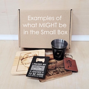 Anime Manga Mystery Box SMALL / Home Goods / Gifts / Anime Manga Inspired / Random Anime Box / Anime Blind Box / Anime Themed Box