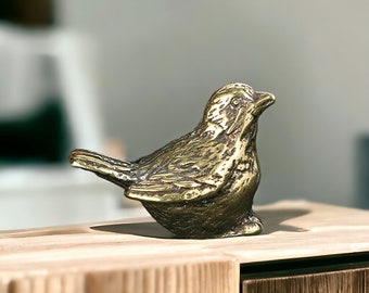 銅 真鍮製 鳥の彫刻 ヴィンテージ真鍮製 BIrks 鳥の置物、真鍮鋳造置物、真鍮製鳥の像