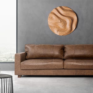 Abstrakte Ochsen inspirierte Holzkunst - handgemachte rustikale Wanddekoration für Zuhause, Holzwandkunst, Wanddekoration, rustikale Holzwandkunst Einweihungsgeschenk