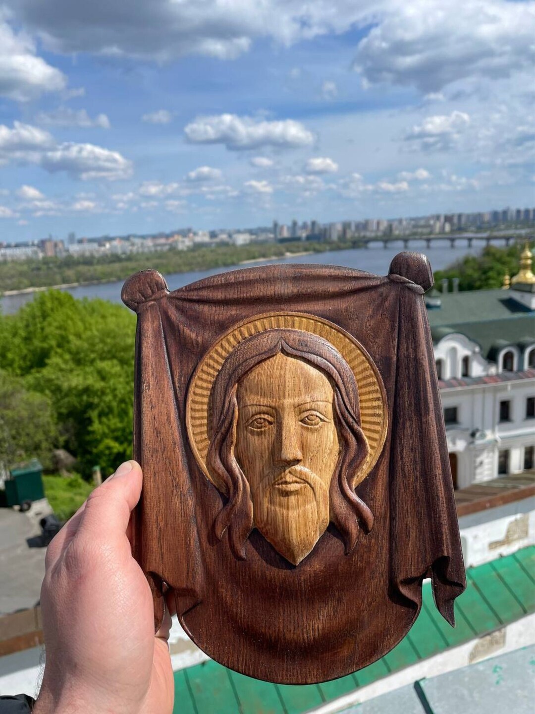 Handmade Jesus Christ Icon: Orthodox Savior Spas on Wooden Board - Etsy