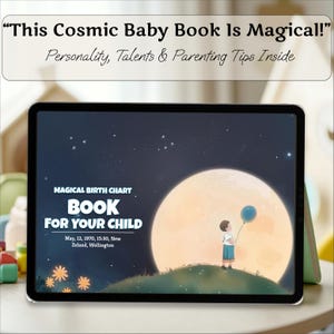 Presente para bebê recém-nascido, livro astrológico personalizado para bebê, mapa natal para bebê, presente personalizado para bebê, presente exclusivo para menino ou menina, lembrança de bebê recém-nascido