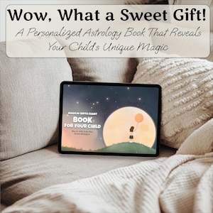 Regalo para mamá primeriza, libro de cartas natales personalizado, regalo personalizado para nuevos padres, lectura única de la carta natal del bebé, recuerdo digital en PDF