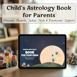 Regalo per neomamme, libro del tema natale personalizzato per neonati in formato PDF, ricordo astrologico personalizzato per neogenitori, regalo unico per neonato, regalo per neopapà