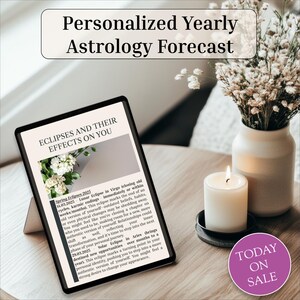 Astrologie Vorschau 2025, 1-Jahres Zukunftsmessung, Solare Rückgabe Karte, Personalisierte Astrologie Vorschau, Psychische Vorschauen für das kommende Jahr