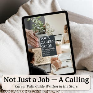 Career Reading, Personalized Astrology Career Path and Money Guide, Detailed Career Counseling PDF, Digital Graduation Gift for Job Search