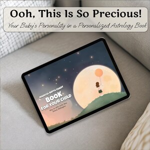Presente para mamãe de primeira viagem, livro para bebês com mapa natal astrológico, presente para novas mamães, livro personalizado para bebês meninos ou meninas, ideia de presente digital para mamães