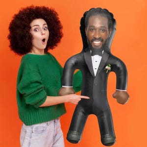 Custom Groom Blow Up Doll Groom Face Doll Inflatable Doll Hilarious Bachelorette Party Hen Party Gift for Bride Inflatable Man Wedding Favor