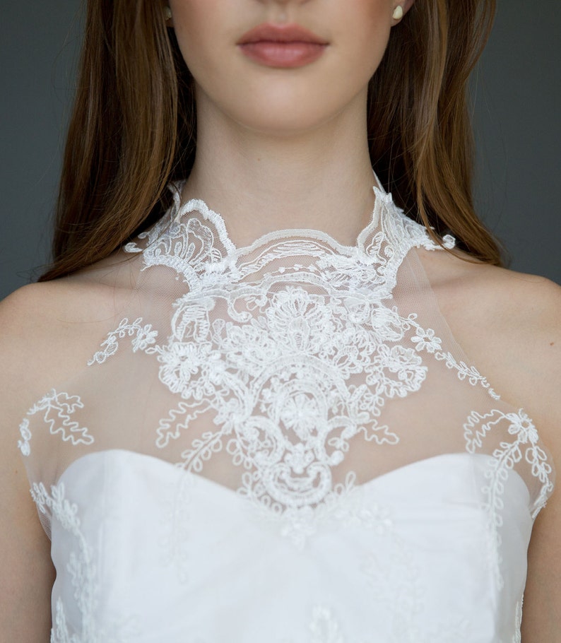 Sample Sale High Neck Lace Wedding Dress Victorian Etsy