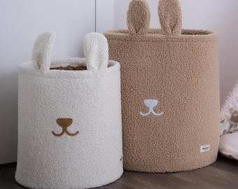 Cesta de pelúcia, Cestas de bebê | Brinquedos de bebê | Quarto de bebê. Ideia de presente para um nascimento. Decoração de quarto de bebê. Cesta de animais. Cesta de berçário. Cesta de brinquedos para crianças.