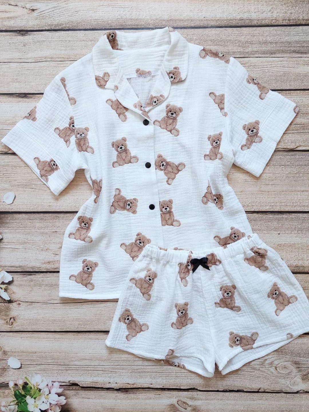 Matching Pajamas for Mom and Daughter – Soft Muslin Tank and Shorts Set ...